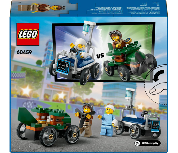 LEGO City 60459 Samolot kontra łóżko szpitalne – zestaw wyścigowy - 1298088 - zdjęcie 9